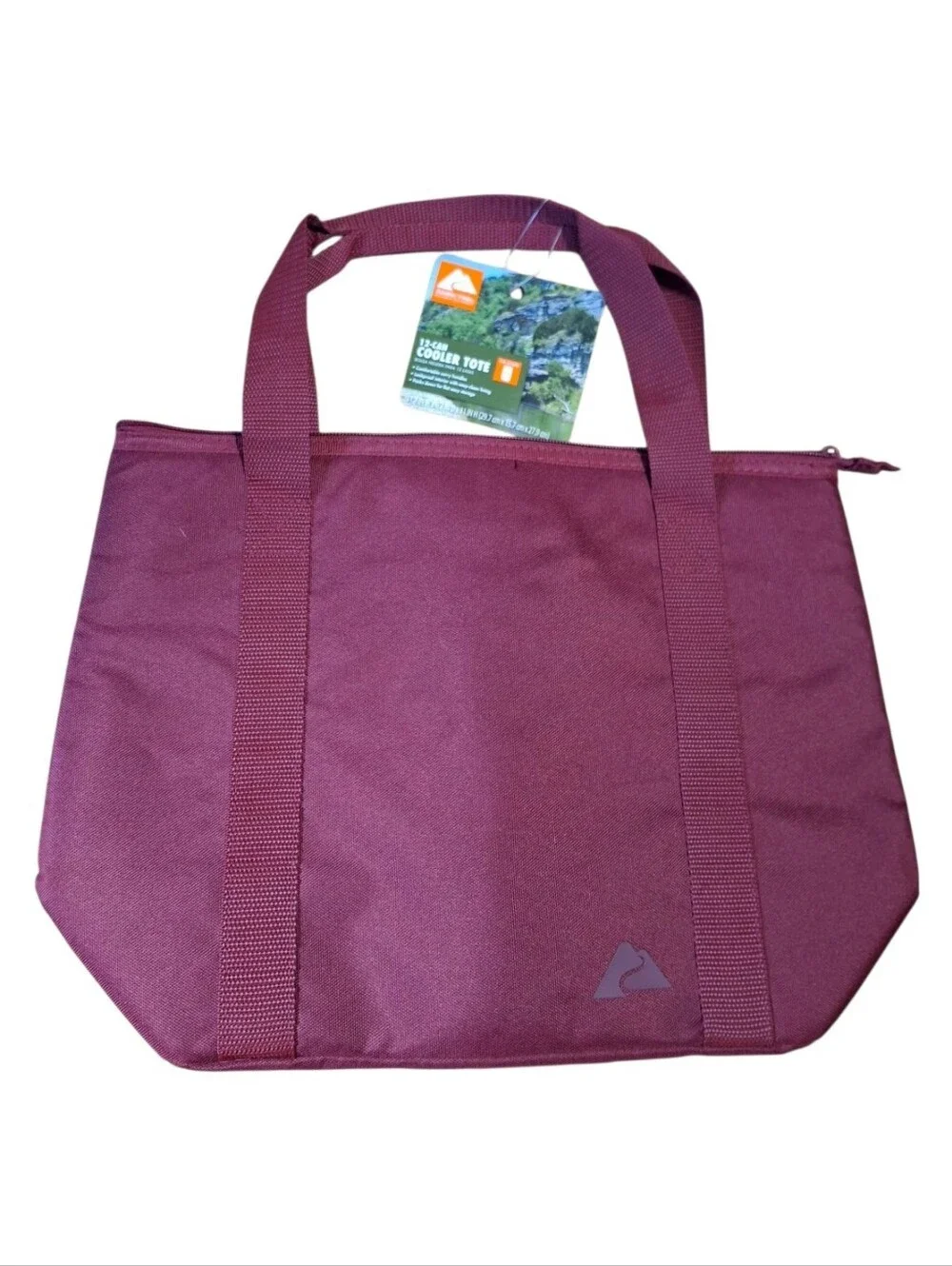 Ozark Trail 12 Can Soft Cooler Tote, Plum, 10.5 Quart Volume Capacity New.